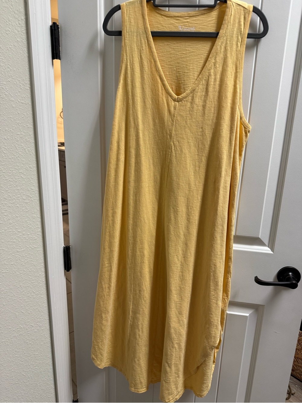 Natural Reflections Sleeveless Yellow Maxi Dress